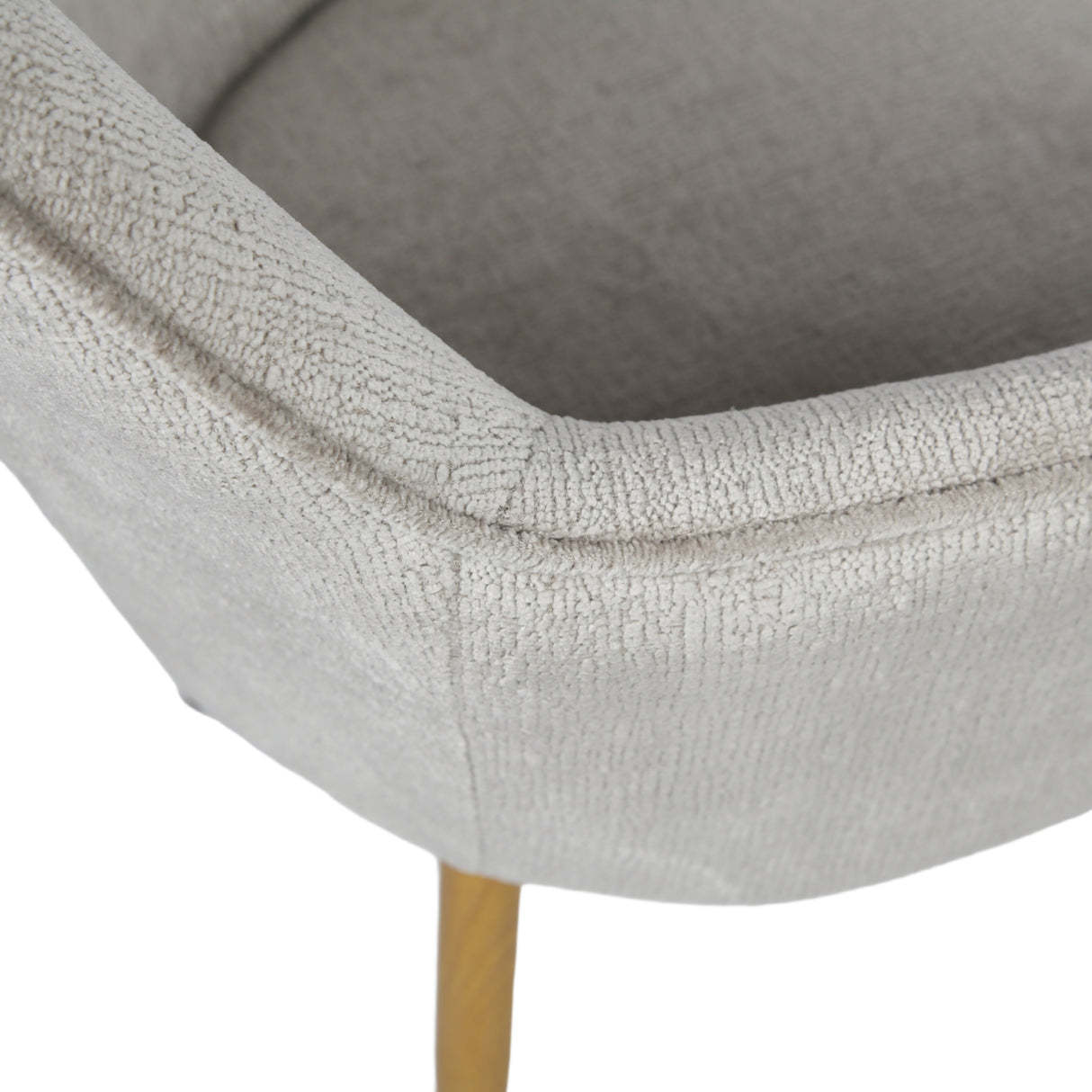 Muse - Pair of Chairs in Woven Yarn Fabric - Set of 2 Dining Chairs