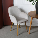 Muse - Accent Chair in Woven Yarn Fabric Upholstery