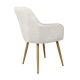 Muse - Pair of Chairs in Woven Yarn Fabric - Set of 2 Dining Chairs