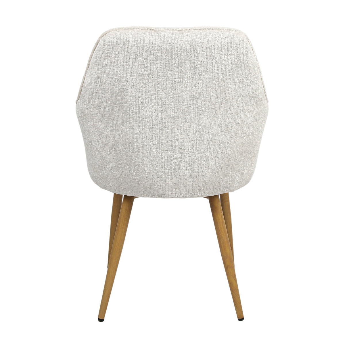 Muse - Pair of Chairs in Woven Yarn Fabric - Set of 2 Dining Chairs