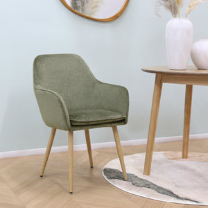 Muse - Accent Chair in Woven Yarn Fabric Upholstery