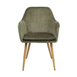 Muse - Pair of Chairs in Woven Yarn Fabric - Set of 2 Dining Chairs