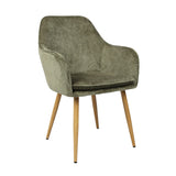 Muse - Pair of Chairs in Woven Yarn Fabric - Set of 2 Dining Chairs