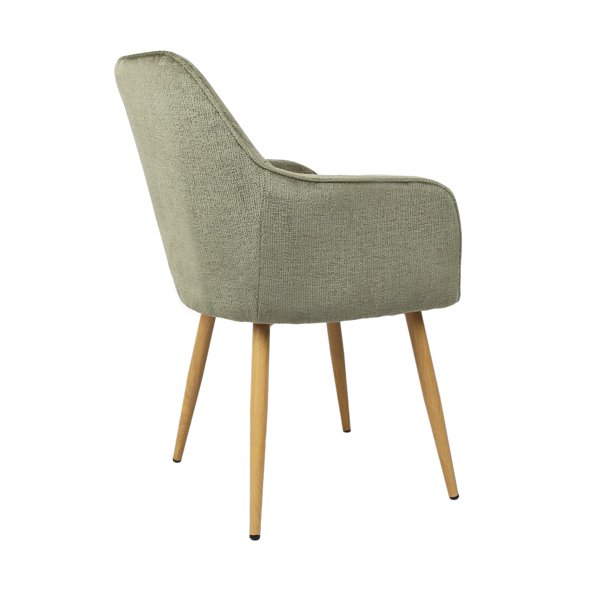 Muse - Pair of Chairs in Woven Yarn Fabric - Set of 2 Dining Chairs