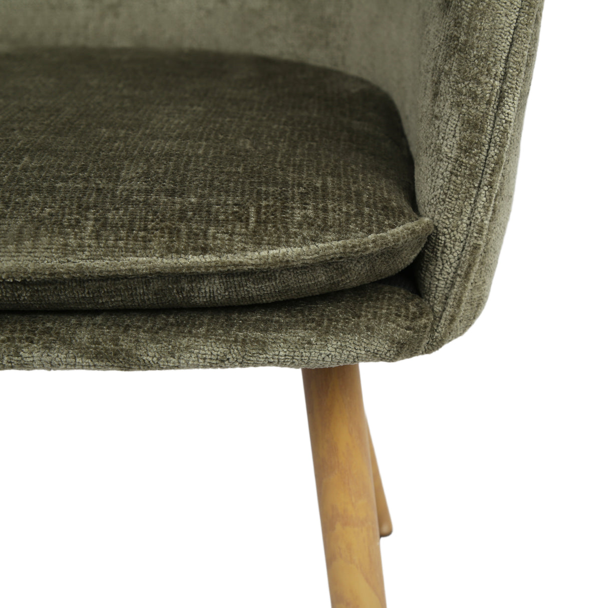 Muse - Pair of Chairs in Woven Yarn Fabric - Set of 2 Dining Chairs