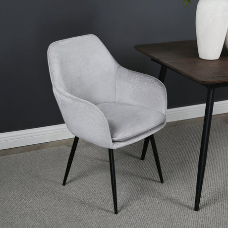 Muse - Accent Chair in Woven Yarn Fabric Upholstery