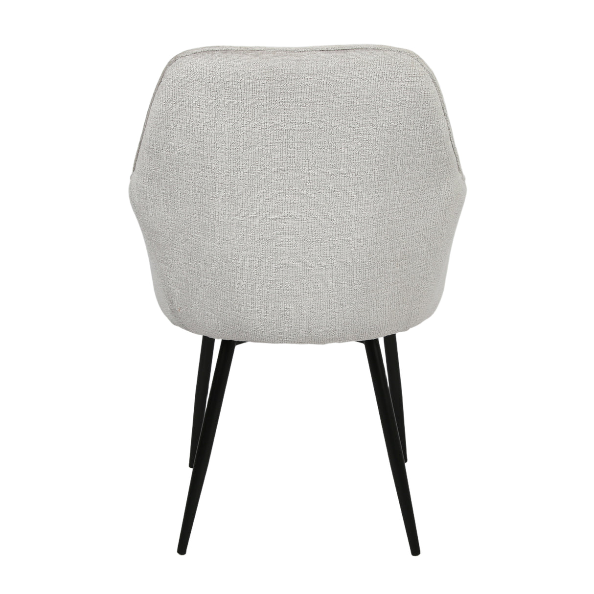 Muse - Pair of Chairs in Woven Yarn Fabric - Set of 2 Dining Chairs