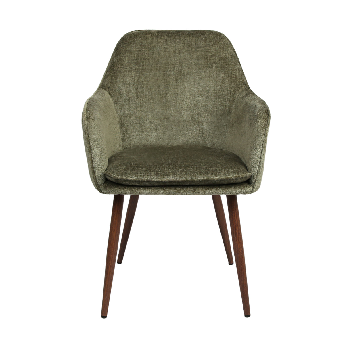 Muse - Pair of Chairs in Woven Yarn Fabric - Set of 2 Dining Chairs