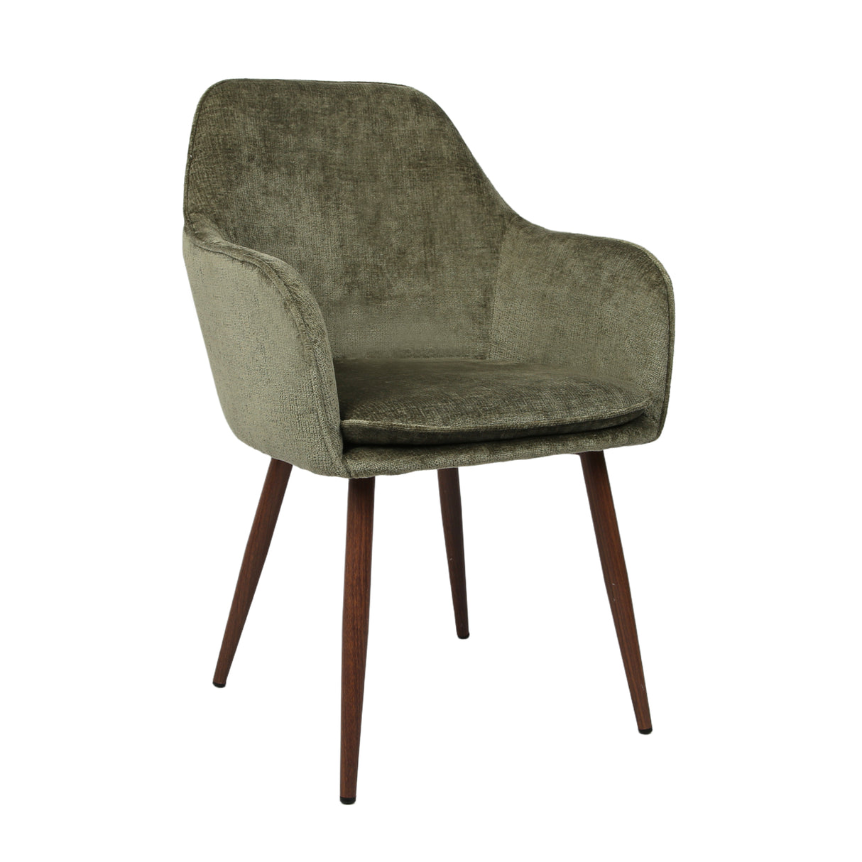 Muse - Pair of Chairs in Woven Yarn Fabric - Set of 2 Dining Chairs