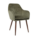 Muse - Pair of Chairs in Woven Yarn Fabric - Set of 2 Dining Chairs
