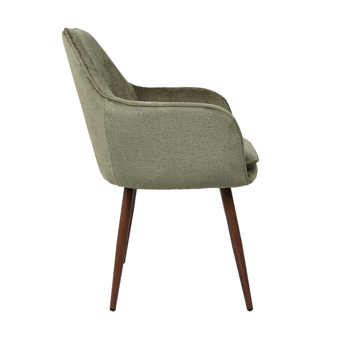 Muse - Pair of Chairs in Woven Yarn Fabric - Set of 2 Dining Chairs