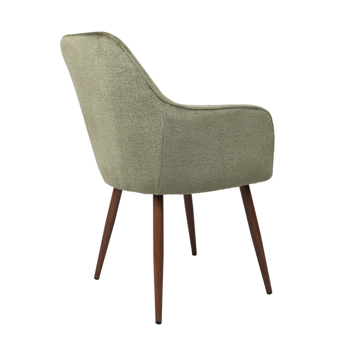 Muse - Pair of Chairs in Woven Yarn Fabric - Set of 2 Dining Chairs