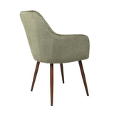 Muse - Pair of Chairs in Woven Yarn Fabric - Set of 2 Dining Chairs