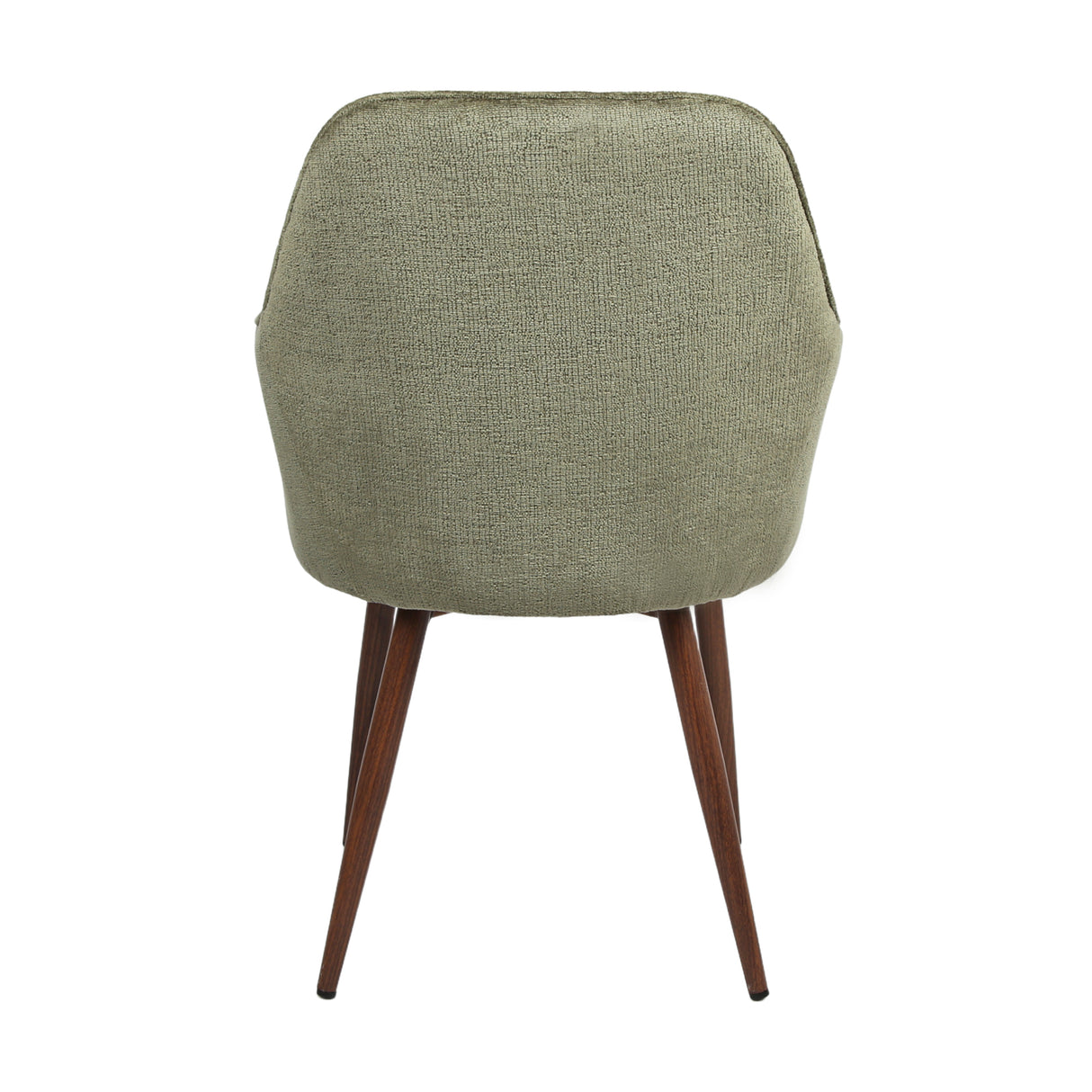 Muse - Pair of Chairs in Woven Yarn Fabric - Set of 2 Dining Chairs