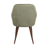 Muse - Pair of Chairs in Woven Yarn Fabric - Set of 2 Dining Chairs