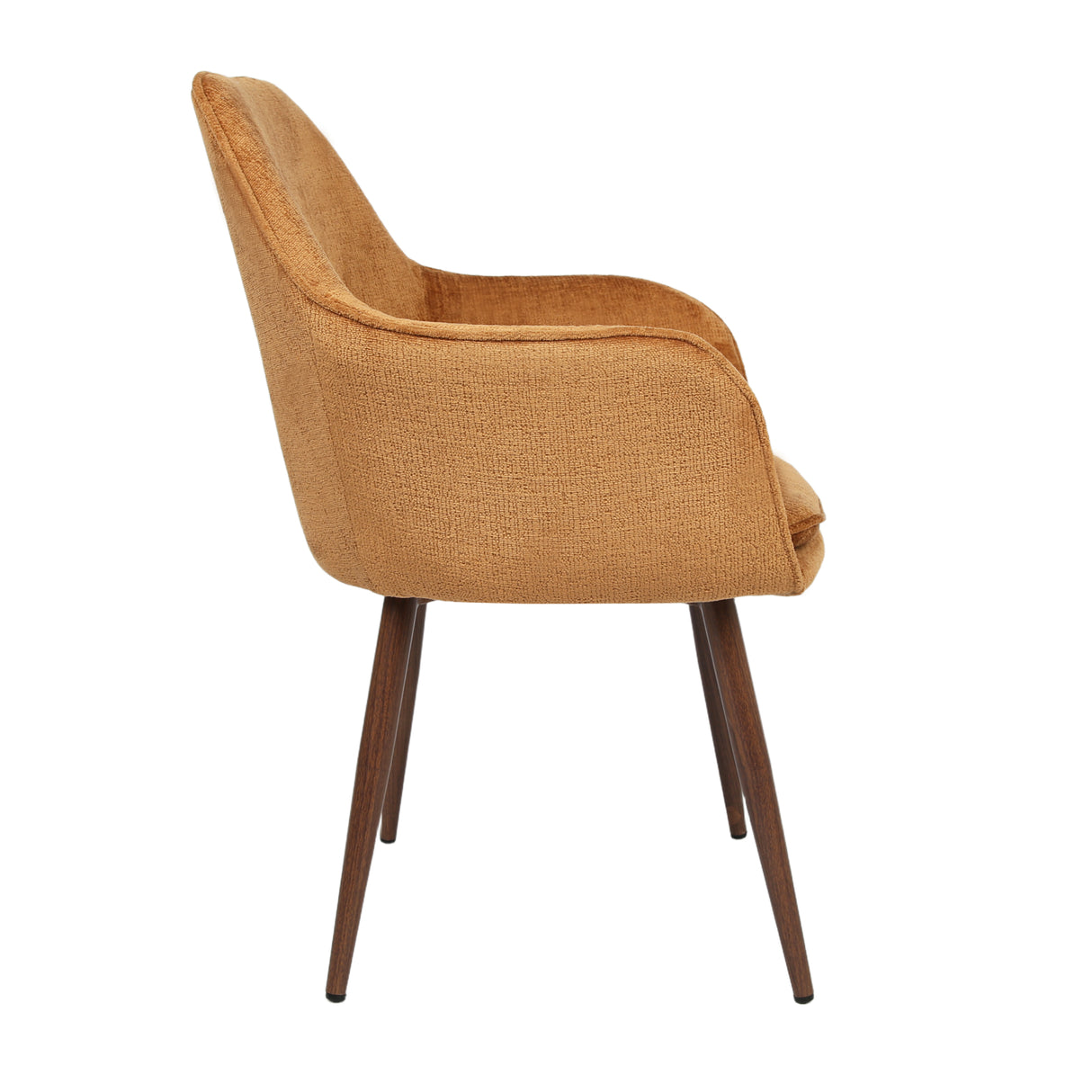 Muse - Pair of Chairs in Woven Yarn Fabric - Set of 2 Dining Chairs