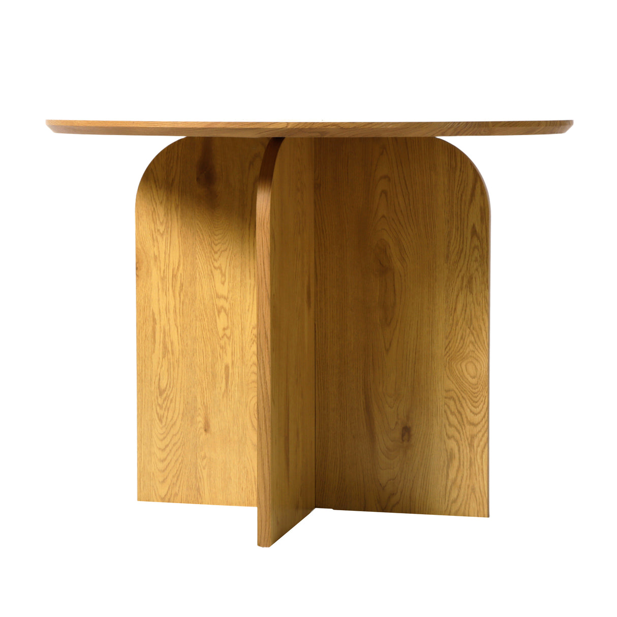 NYX – Modern Round Dining Table – 100cm – Wood or Stone Effect