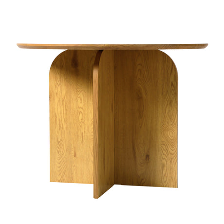 NYX – Modern Round Dining Table – 100cm – Wood or Stone Effect