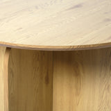 NYX – Modern Round Dining Table – 100cm – Wood or Stone Effect