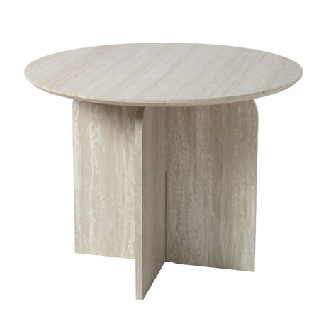 NYX – Modern Round Dining Table – 100cm – Wood or Stone Effect