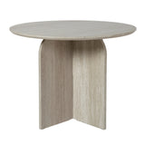 NYX – Modern Round Dining Table – 100cm – Wood or Stone Effect