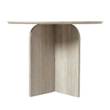 NYX – Modern Round Dining Table – 100cm – Wood or Stone Effect