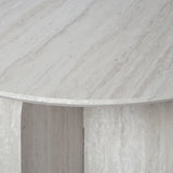 NYX – Modern Round Dining Table – 100cm – Wood or Stone Effect