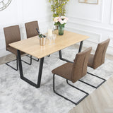 Nestor Dining Set – Oak Table with 4 Industrial-Style Chairs