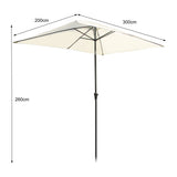 Oceanus - Square Parasol - Cream