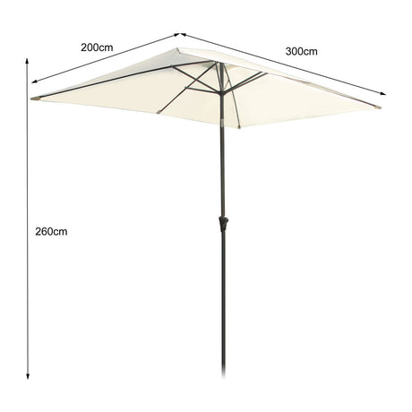 Oceanus - Square Parasol - Cream