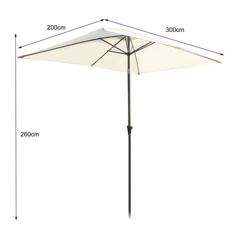 Oceanus - Square Parasol - Cream