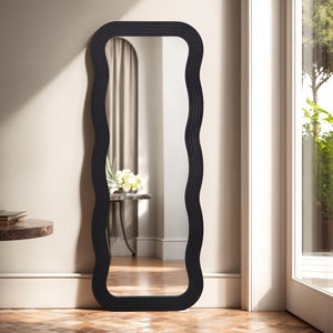 Paola - Wavy Mirror Full Length - 70x180cm - Black or White