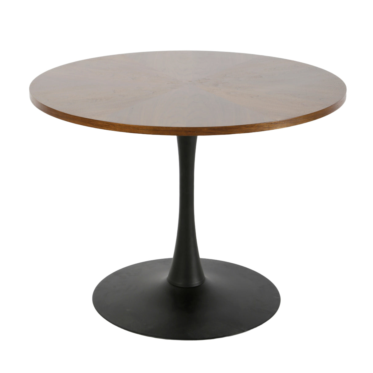 Paris - Walnut Round Dining Table – 4 Seater (100 × 100 cm)