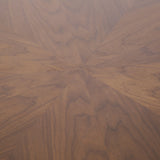 Paris - Walnut Round Dining Table – 4 Seater (100 × 100 cm)