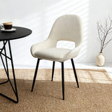 Pebble – Upholstered Dining Chairs in Premium Textured Linen (Set of 2)