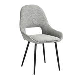 Pebble - Set of 2 Chairs in Linen - Light Grey