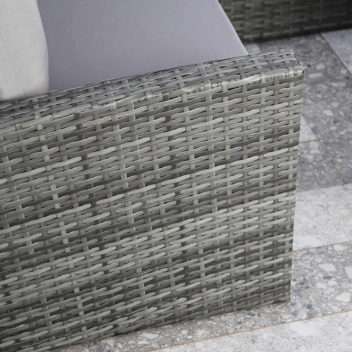 Pelias - Rattan Corner Sofa Set with Rising Table - 8 Seats
