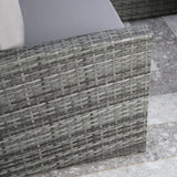 Pelias - Rattan Corner Sofa Set with Rising Table - 8 Seats