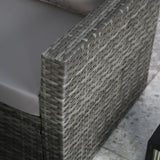 Pelias - Rattan Corner Sofa Set with Rising Table - 8 Seats