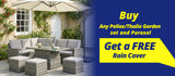 Pelias - Rattan Corner Sofa Set with Rising Table - 8 Seats