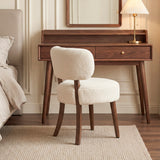 Sara Beige Fabric Dressing Chair