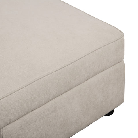 Selene - Corner Sofa Bed in Linen - Pull-out Sofa