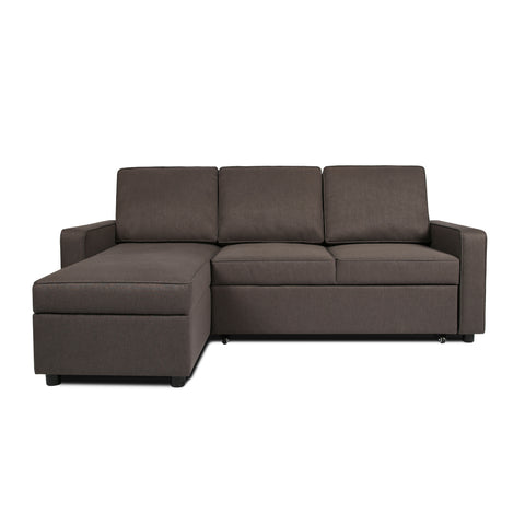 Selene - Corner Sofa Bed in Linen - Pull-out Sofa