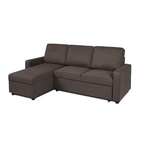 Selene - Corner Sofa Bed in Linen - Pull-out Sofa