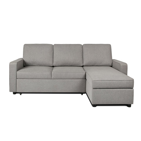 Selene - Corner Sofa Bed in Linen - Pull-out Sofa