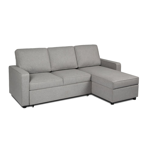 Selene - Corner Sofa Bed in Linen - Pull-out Sofa