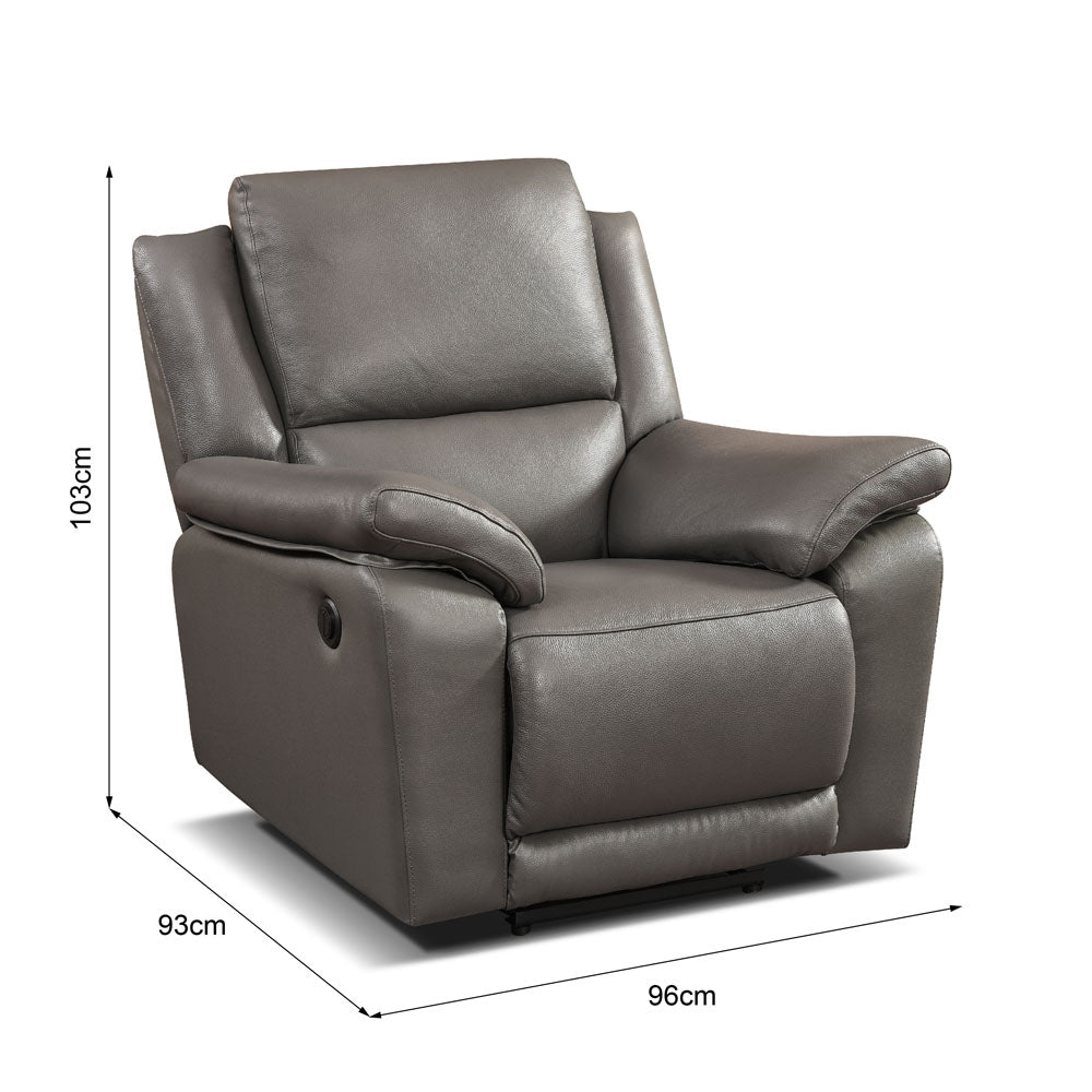 Scylla Recliner Sofa Set - Power Reclining Sofas in Leather