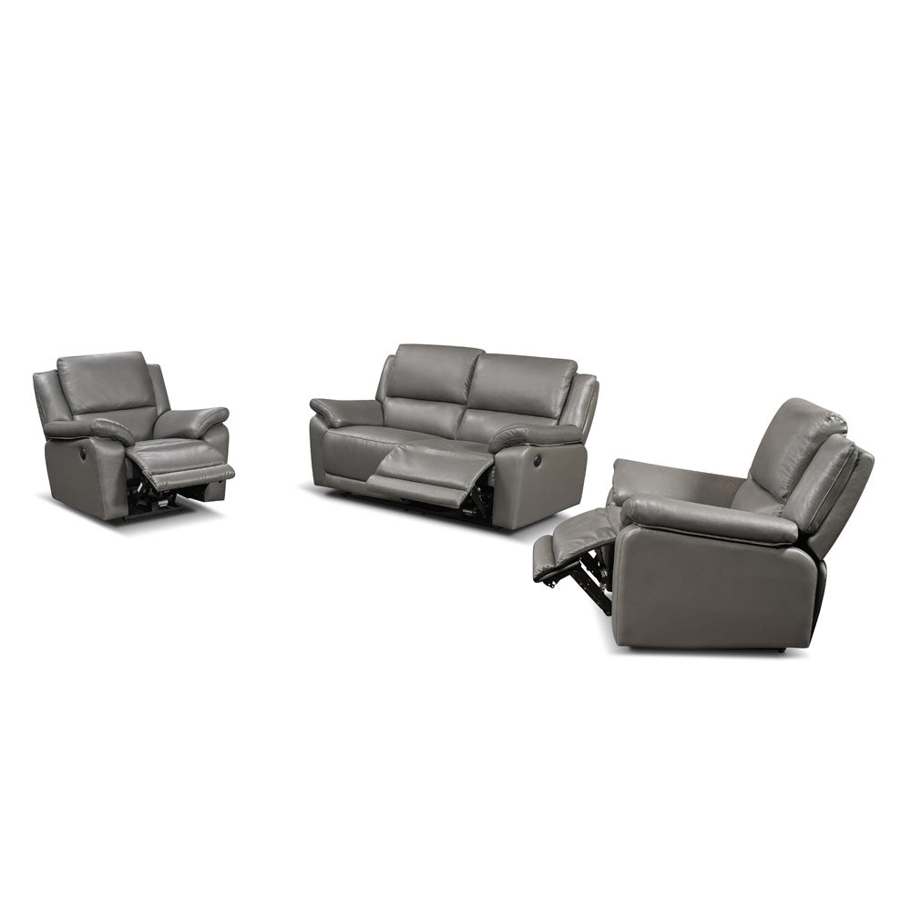 Scylla Recliner Sofa Set - Power Reclining Sofas in Leather