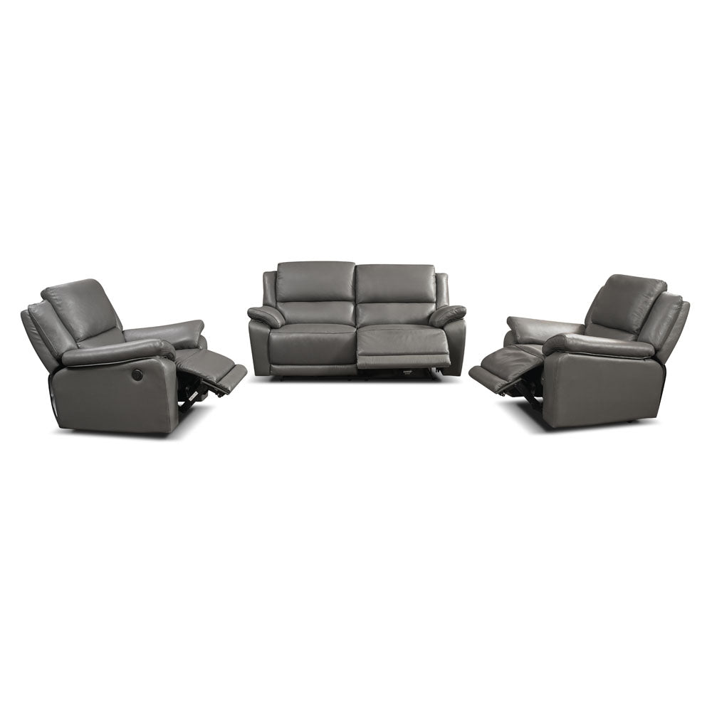 Scylla Recliner Sofa Set - Power Reclining Sofas in Leather
