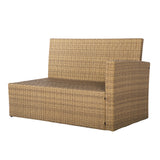 St. Tropez - Garden Corner Sofa with Rising Table - Brown/Natural - 6 Seats